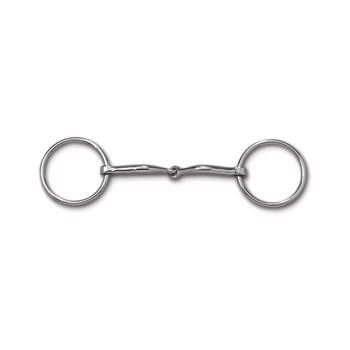 Traditional snaffle bit with loose rings and two-piece MB09 Myler mouthpiece